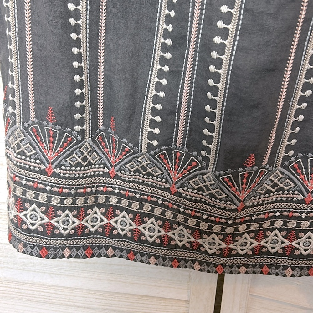 Johnny Was LA Linen Side Slit Maxi Skirt. Size Small - Picture 8 of 10